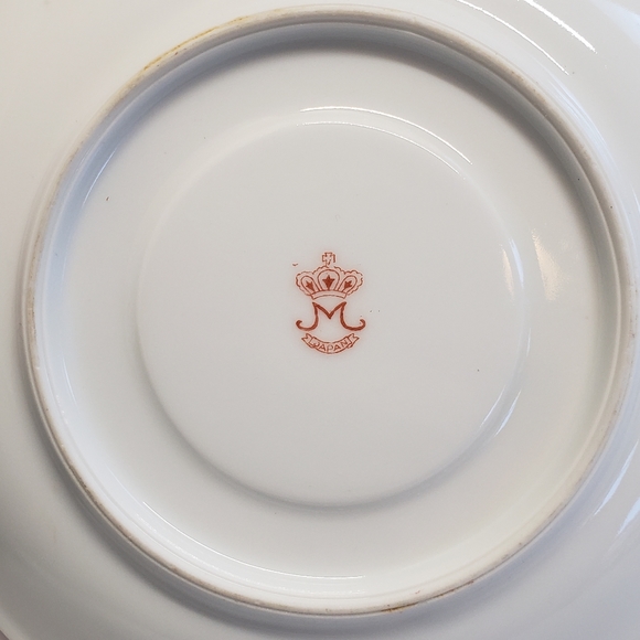 Beautiful Vintage Pink Flower Leaf & Wheat Grass Hand Painted Cup & Saucer - Picture 4 of 13